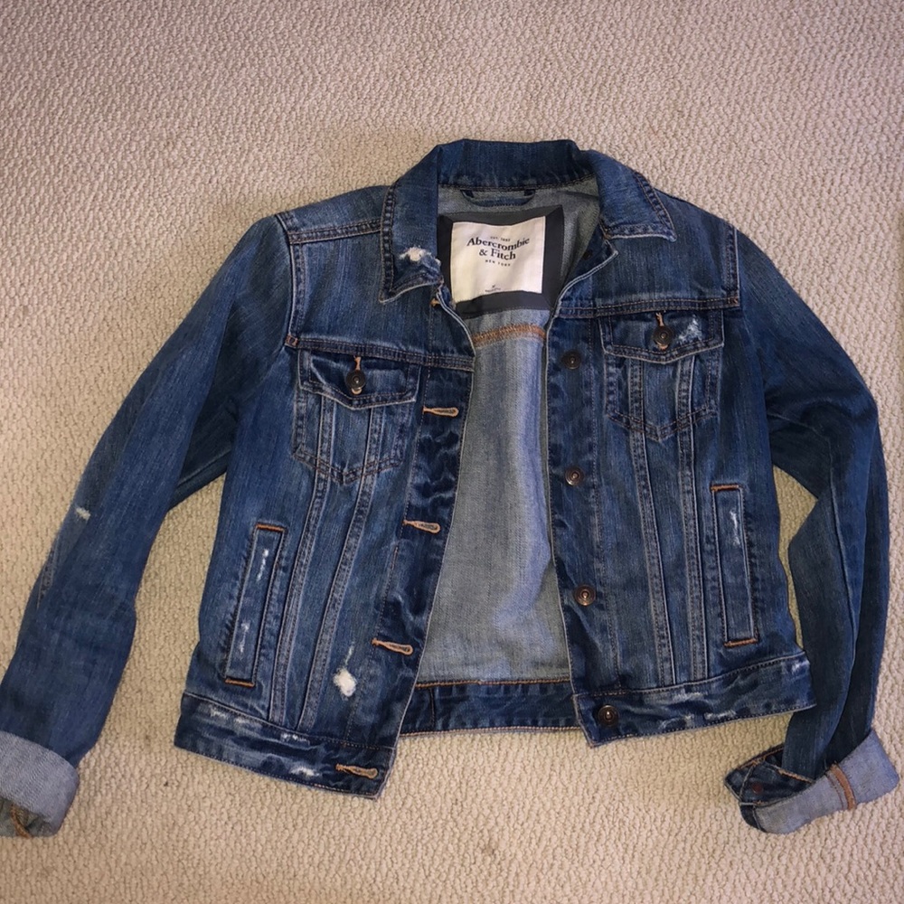 Abercrombie and Fitch Jean jacket hardly worn